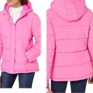 New Womens heavy duty Sherpa lining hoodie coat, size XL